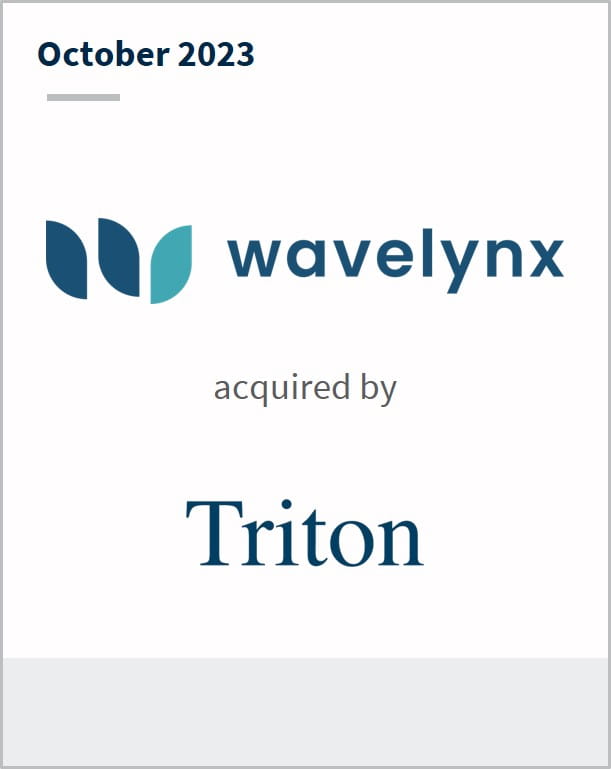 October Wavelynx Has been acquired by Triton