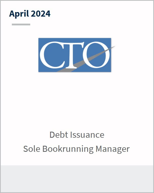 April 2024 CTO $36,468,340 Series A Preferred Equity Sole Bookrunning Manager