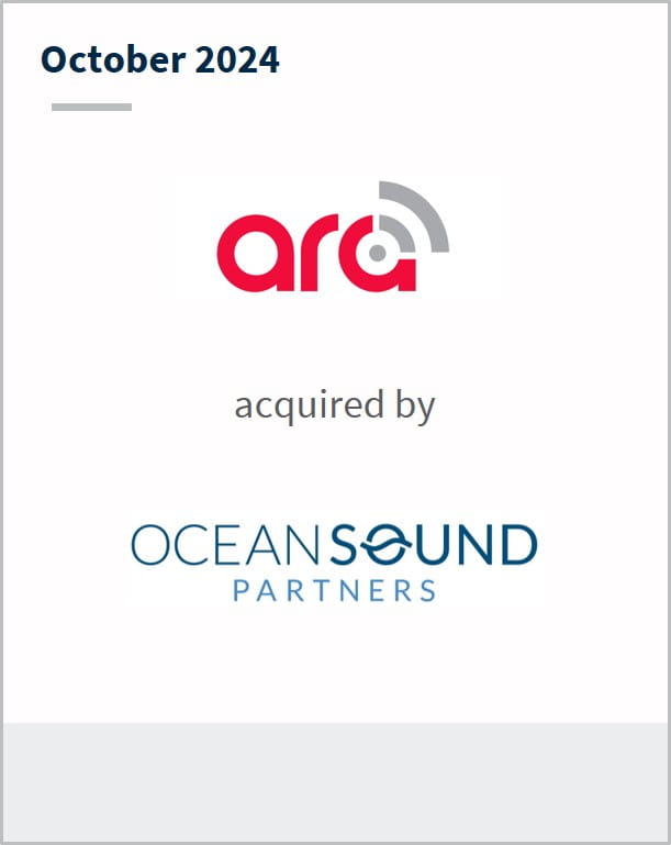 October 2024 ARA acquired by OceanSound Partners