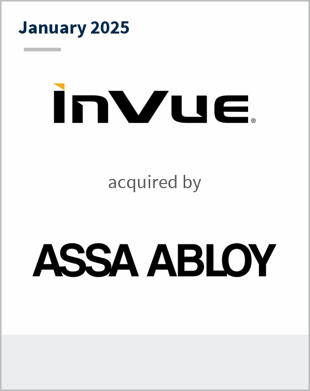January 2025 InVue acquired ASSA ABLOY