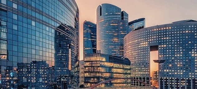 Modern building in Paris