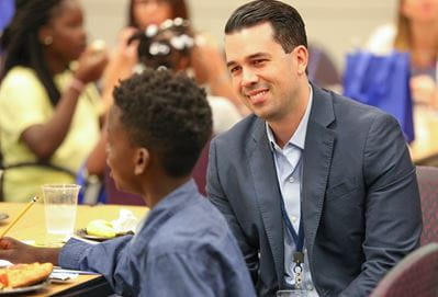 A Raymond James mentor has lunch with his Lunch Pal